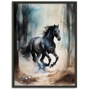 Black Stallion Wall Art