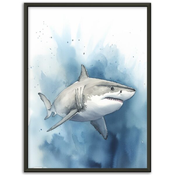 Great White Shark Painting